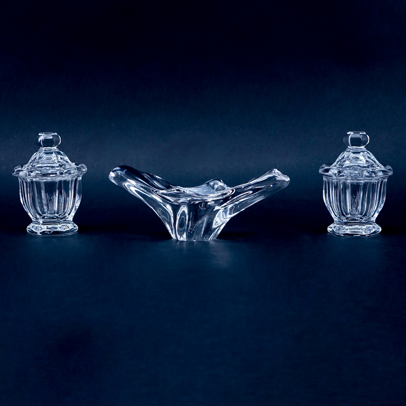 Collection of Three (3) Baccarat Crystal Tableware