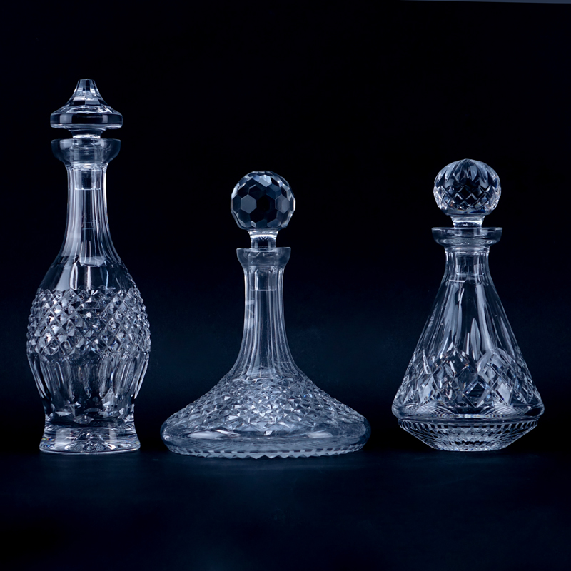 Collection of Three (3) Waterford Crystal Decanters