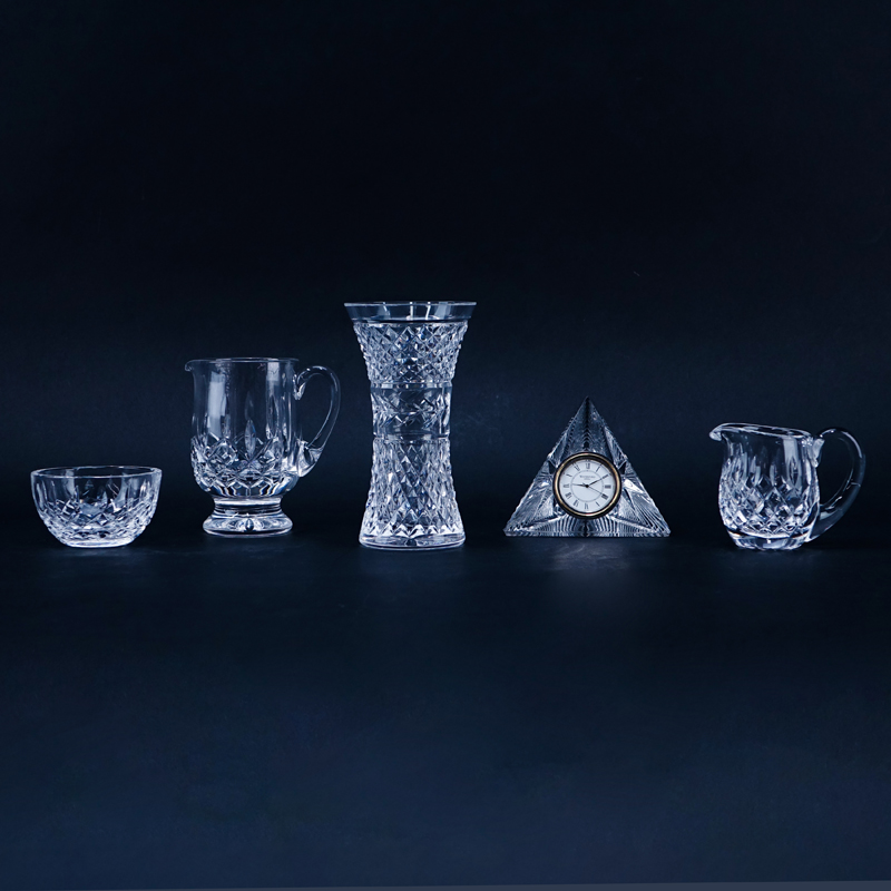 Grouping of Five (5) Waterford Crystal Tableware