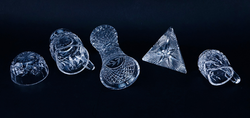 Grouping of Five (5) Waterford Crystal Tableware