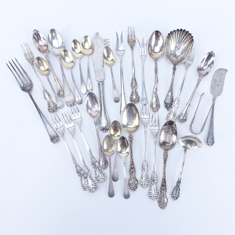 Thirty-One (31) Piece Lot Miscellaneous Sterling Silver Flatware