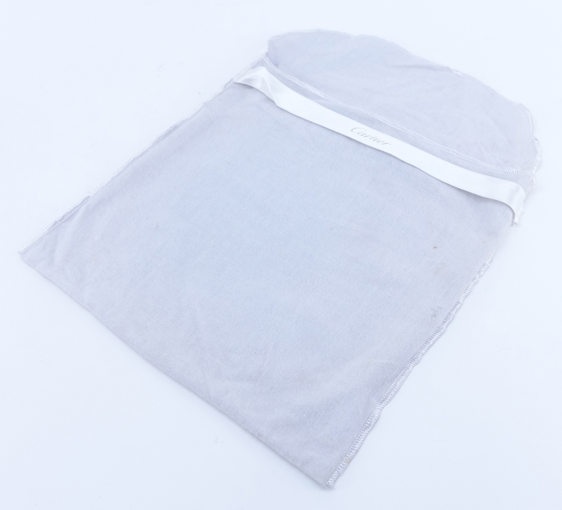 Cartier Silver Plated Tray in Original Felt Bag