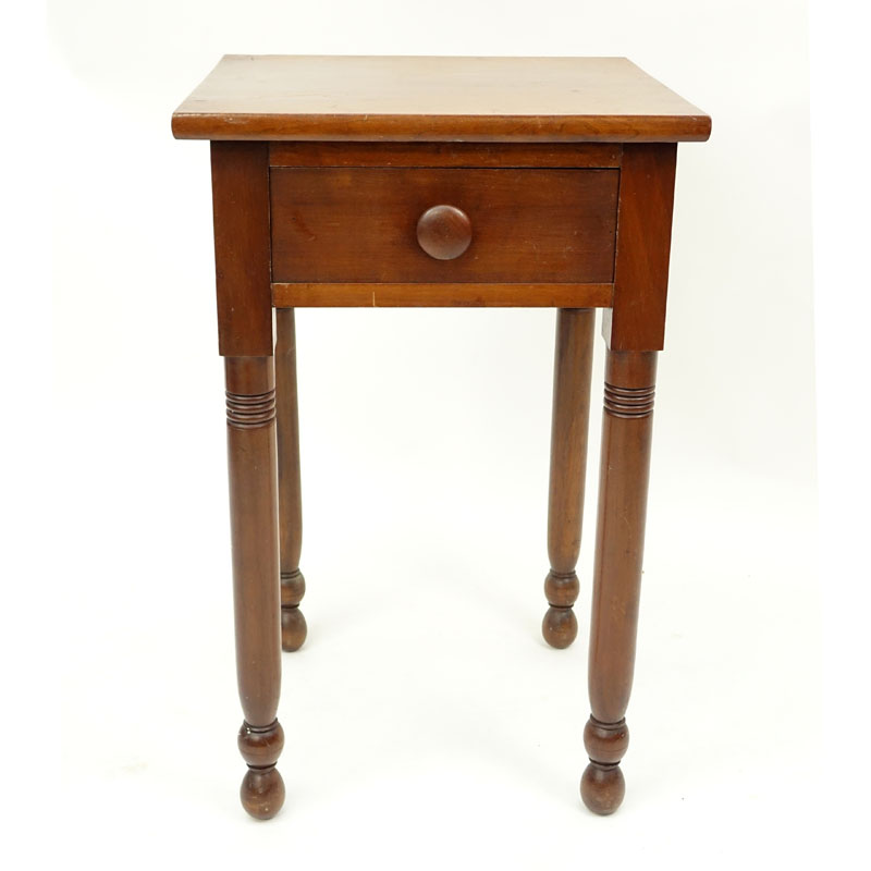 American Country Sheraton Style Wooden Stand with One Drawer