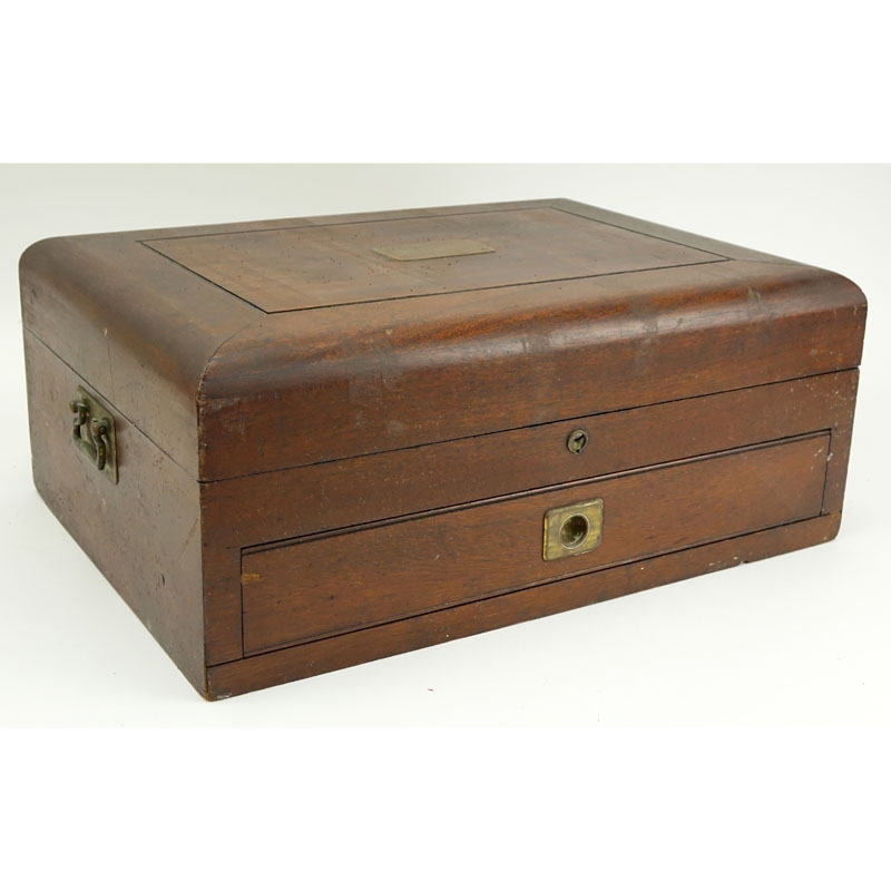 Antique Wood Silver Chest