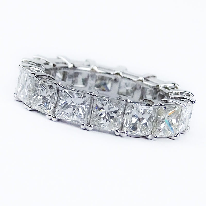 8.22 Carat TW Sixteen (16) Princess Cut Diamond Ring