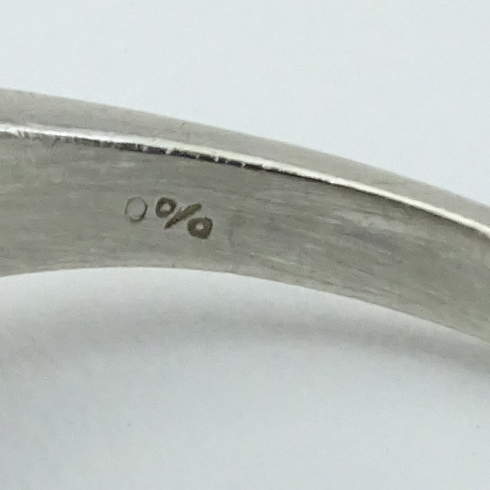 Art Deco Approx. 3.40 Carat Square, Round and Baguette Cut Diamonds and Platinum Wedding Band