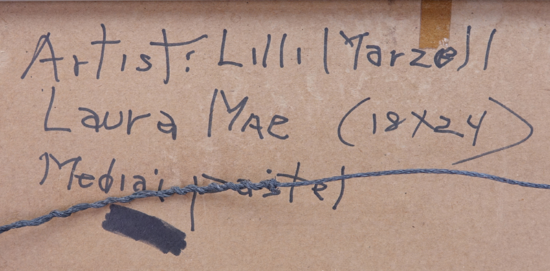 Lillian Marzell, American (20th Century) Pastel on paper "Laura Mae", Signed and dated 12-5-77