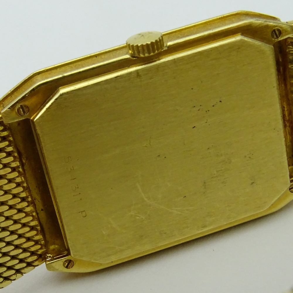 Man's Vintage Vacheron Constantin Geneve 18 Karat Yellow Gold Bracelet Watch with Manual Movement