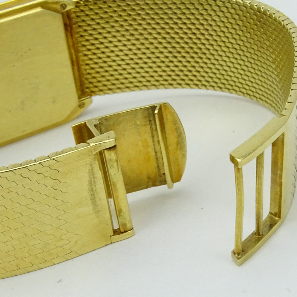 Man's Vintage Vacheron Constantin Geneve 18 Karat Yellow Gold Bracelet Watch with Manual Movement