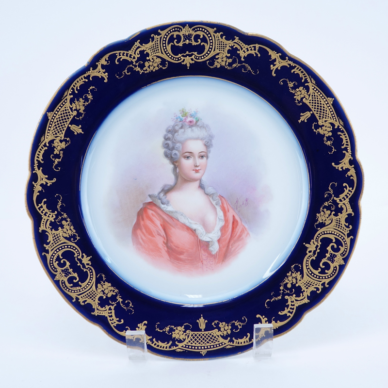 19/20th Century Sevres Portrait Plate