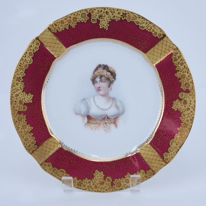 19/20th Century Sevres Portrait Plate