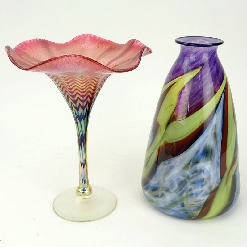 Collection of Two (2) Art Glass Tableware