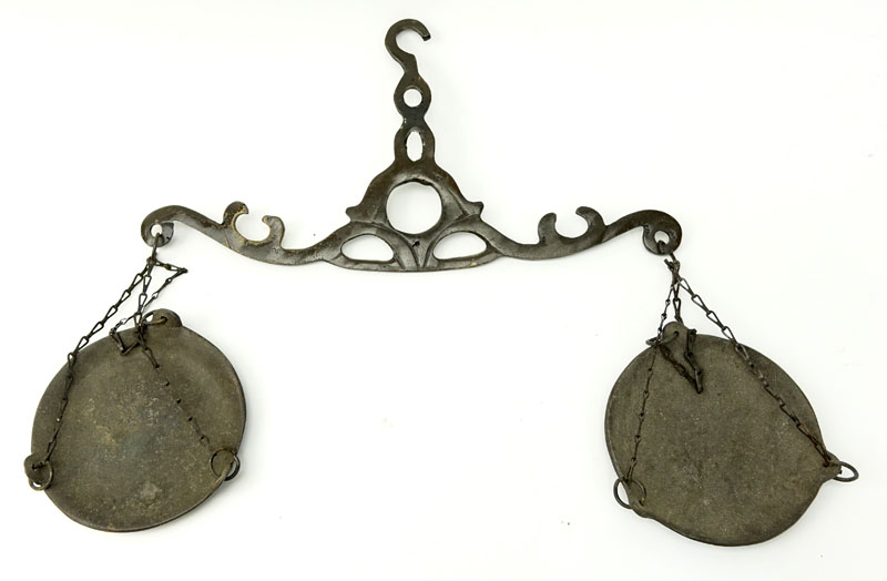 Large Art Nouveau Bronze Sculpture of Blind Justice (Themis)