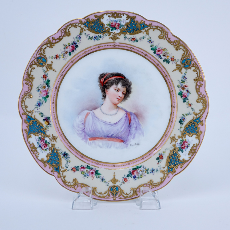 19/20th Century Sevres Portrait Plate