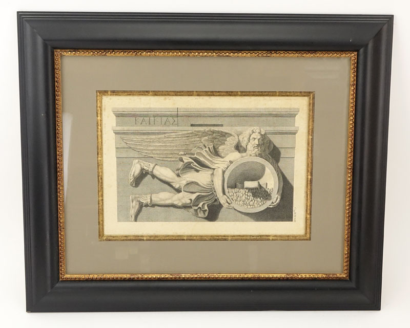 Pair of 18th Century James Basire Antiquities of Athens Wind Deities