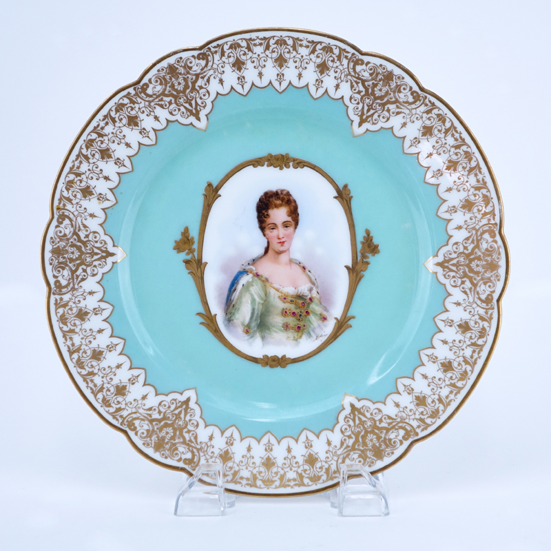 19/20th Century Sevres Portrait Plate