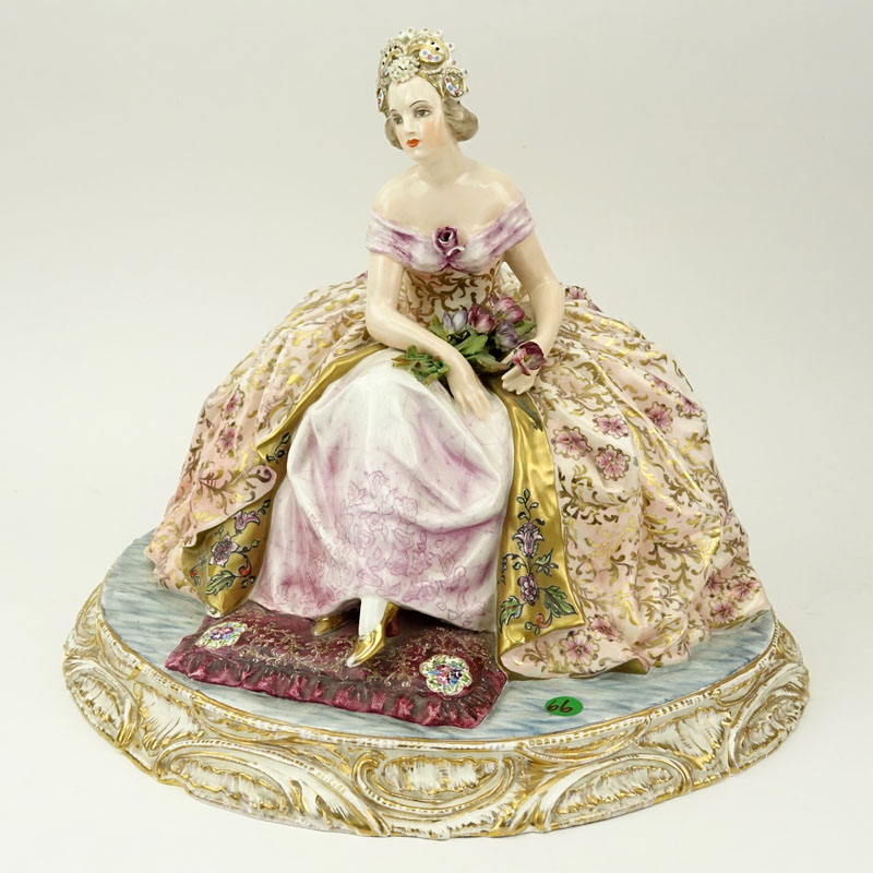 19th Century Meissen Hand Painted Porcelain Figural Group