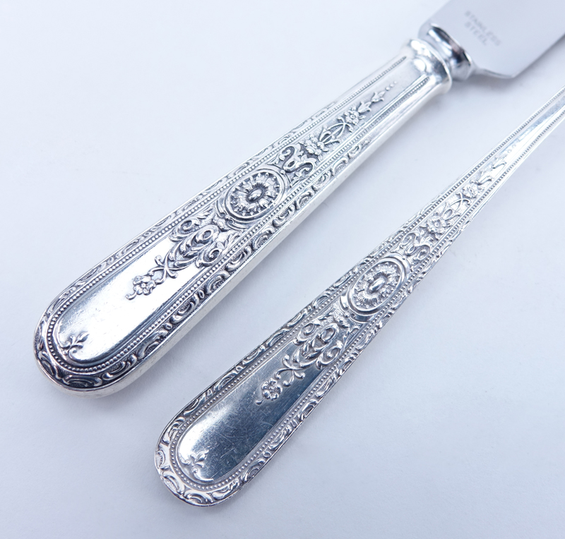 One Hundred Seven (107) Piece Weidlich "Lady Sterling" Silver Flatware Set