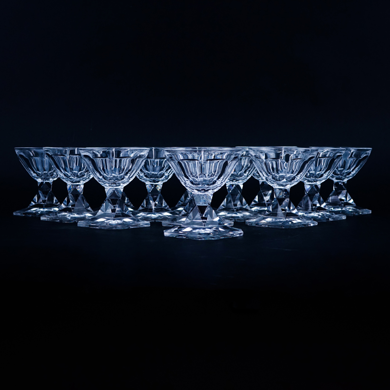 Thirteen (13) Baccarat Latour Maubourg Crystal Stems