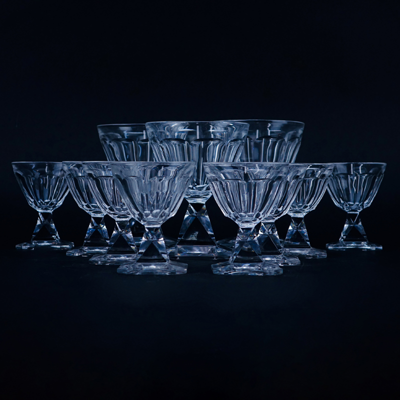 Eleven (11) Baccarat Latour Maubourg Crystal Stems