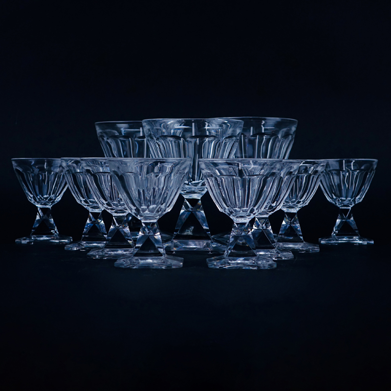 Eleven (11) Baccarat Latour Maubourg Crystal Stems