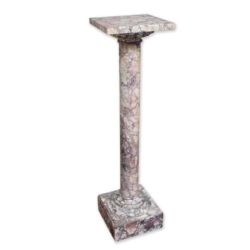 A Breche Violette Marble Pedestal