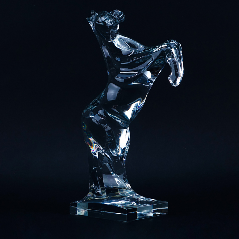 Daum Crystal Horse Figurine