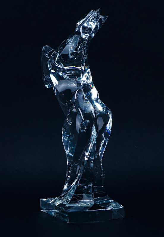 Daum Crystal Horse Figurine