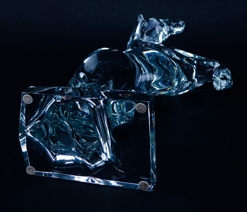 Daum Crystal Horse Figurine