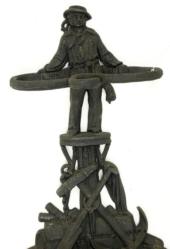 Late 19th Century Cast Iron Umbrella Stand in the Form of Jack Tar