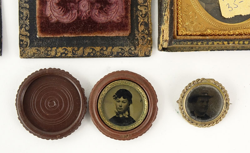 Lot of Eight (8) 19th Century Daguerreotypes