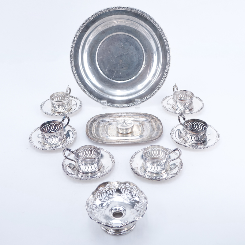 Collection Of Sterling Silver Table Top Items