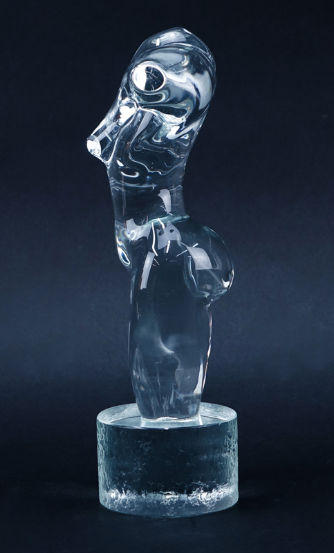 Pino Signoretto, Italian (b. 1944) Glass sculpture "Nude