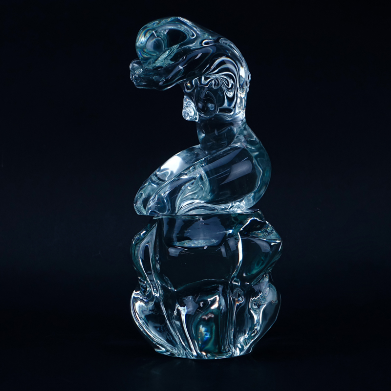 Pino Signoretto, Italian (b. 1944) Two pieces glass sculpture "Nude". 