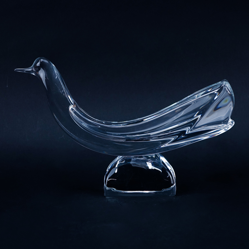 Daum France Crystal Bird Bowl