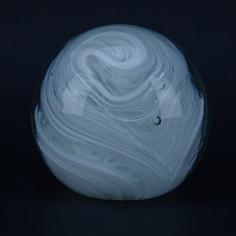 Large Licio Zanetti Murano Glass Paperweight