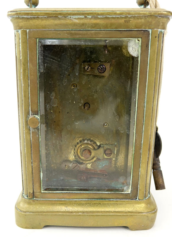 Antique Carriage Clock With Open Escapement