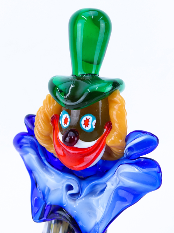 Vintage Murano Art Glass Clown Figure