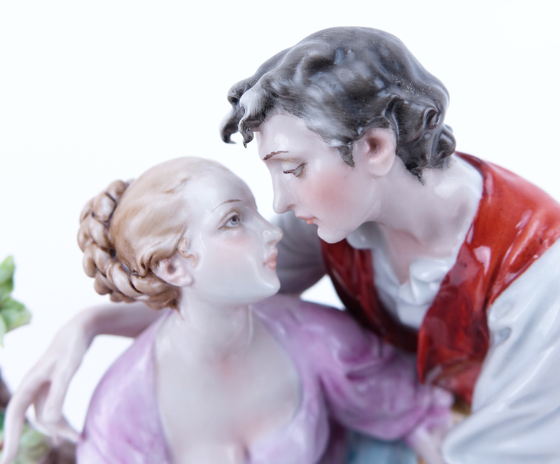 Vintage Works Of Art Italy Porcelain "Romantic Couple" Group