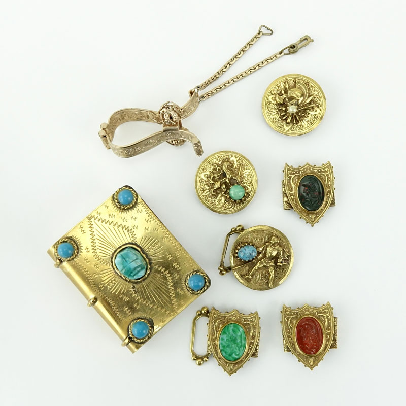 Lot of Assorted Gold Tone Items