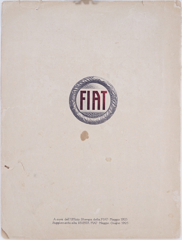 1925 Sheet Music For Fiat 509 Illustrated by Plinio Codognato (Verona, 1878-Milan, 1940)