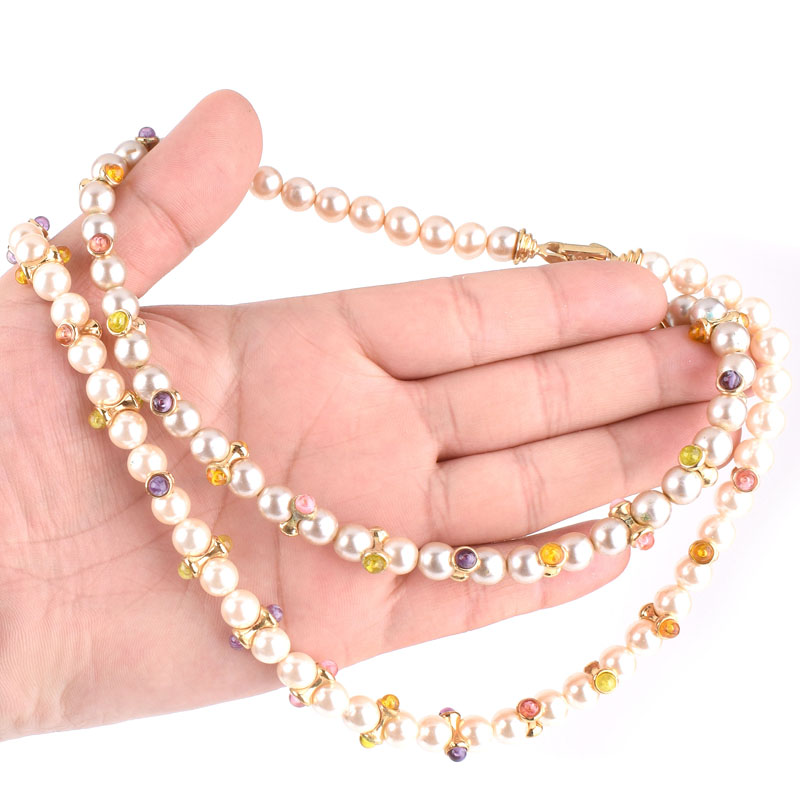 Ten (10) Pieces Faux Pearl Costume Fashion Jewelry