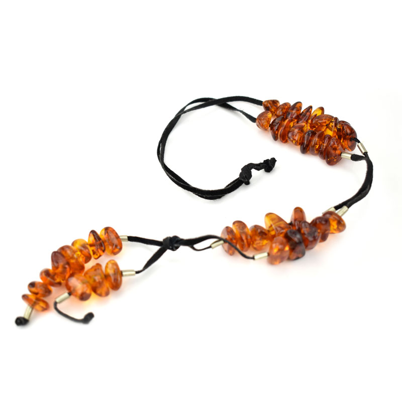 Lot of Three (3) Amber Beaded Necklaces