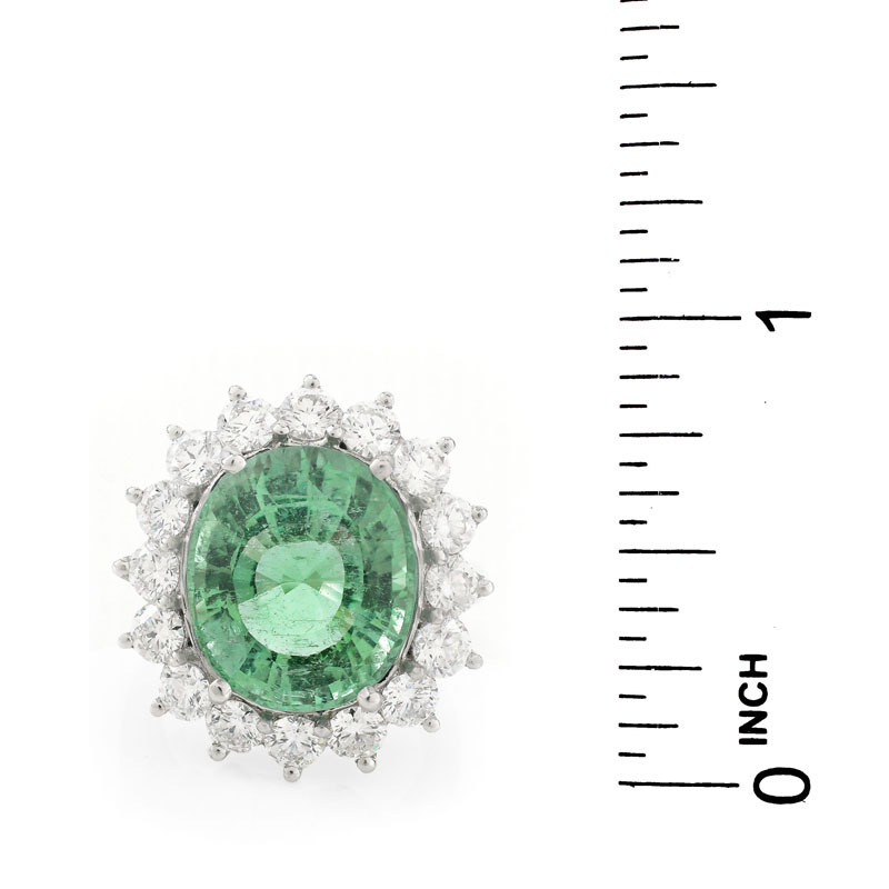 AGL Certified 8.54 Carat Oval Cut Paraiba Tourmaline,