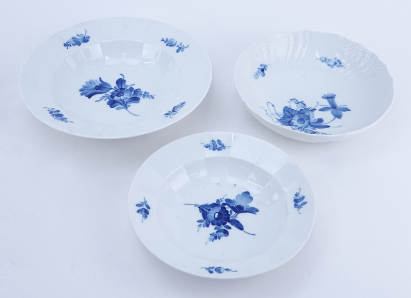 Sixty-Four (64) Pieces Royal Copenhagen Blue Flowers Dinnerware