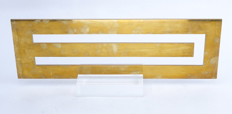 Stephen Edlich, American (1944-1989) Brass and Lucite Sculpture