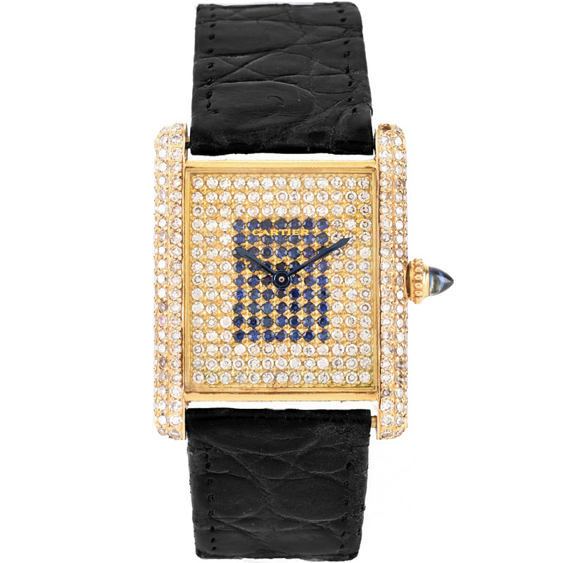 Circa 1977 Lady's Cartier Approx. 2.16 Carat Pave