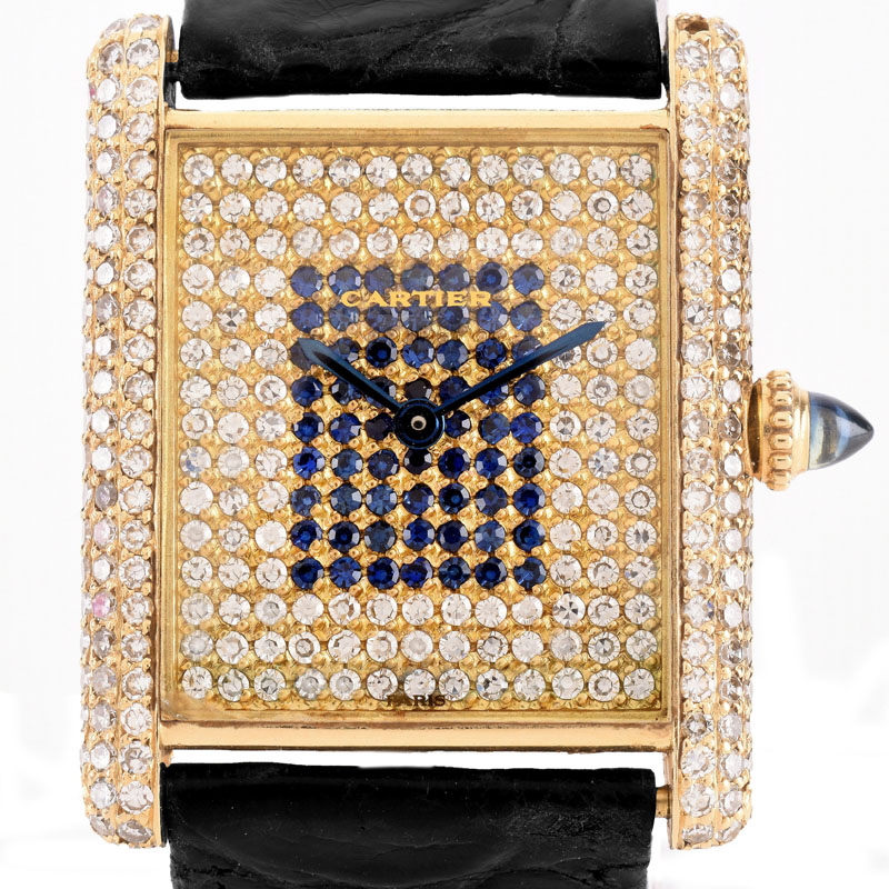 Circa 1977 Lady's Cartier Approx. 2.16 Carat Pave