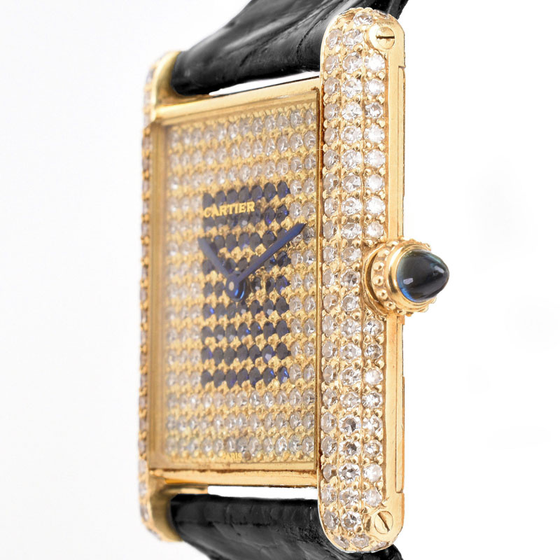 Circa 1977 Lady's Cartier Approx. 2.16 Carat Pave