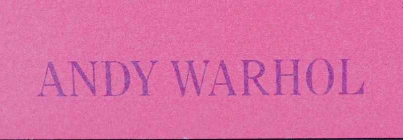 Andy Warhol, American (1928 - 1987) "Marilyn 1967", Invitation for Castelli Graphics print retrospective of Andy Warhol, 1963-1981, Silkscreen on Card